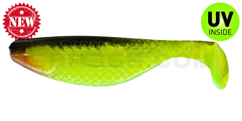 Aqua 3" (ca. 8,0 cm) grün(chartreuse) / schwarz