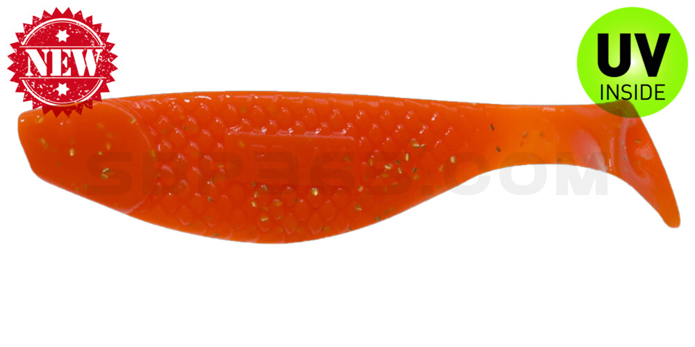 Aqua 3" (ca. 8,0 cm) orange-glitter