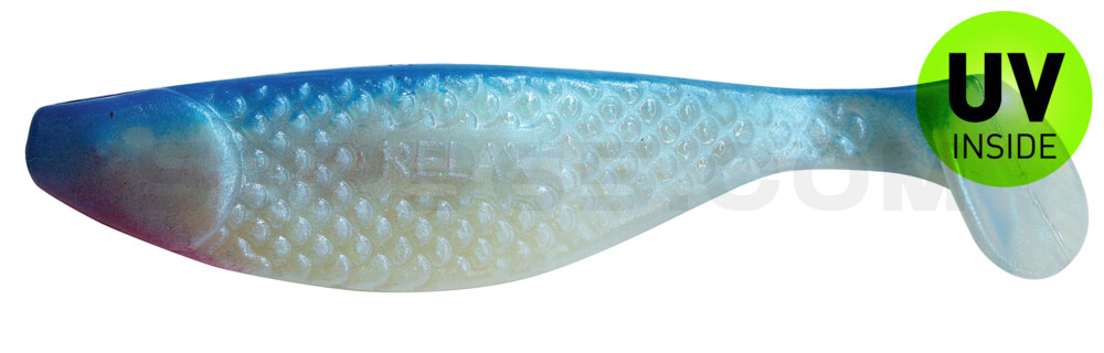 Aqua 4" (ca. 10,0 cm) blauperl / blau