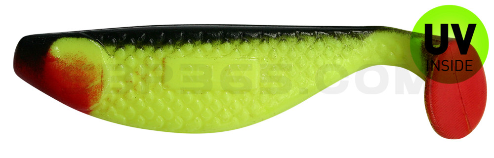 Aqua 4" (ca. 10,0 cm) fluogelb / schwarz