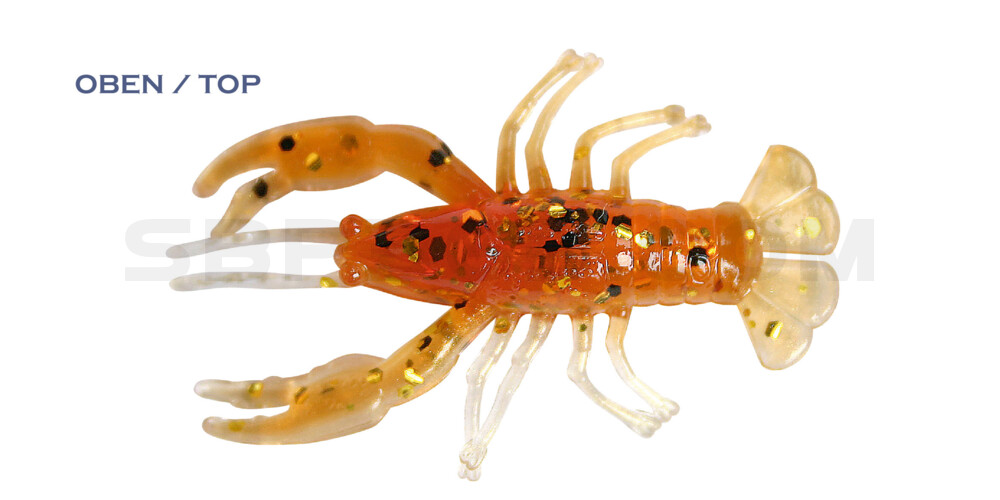 Baby Crawfish 2" (6,5cm) goldperl-motoroil-gl.