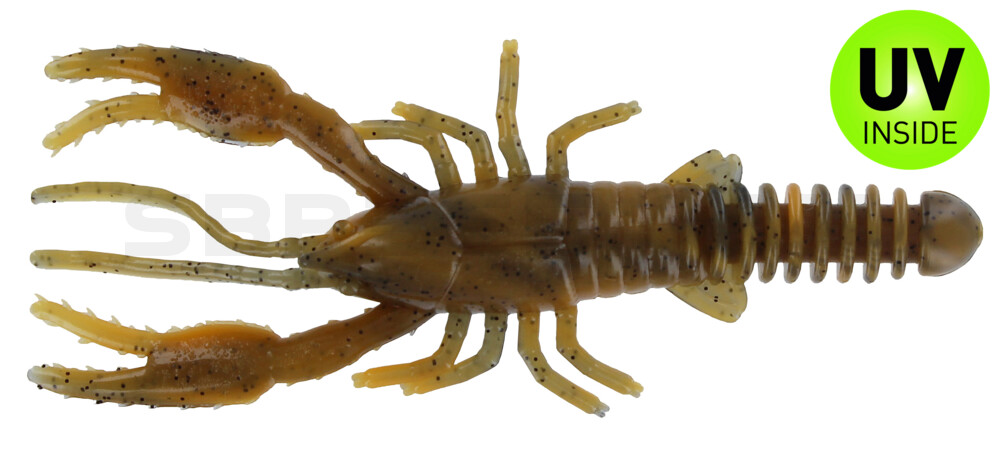 Baby Crawfish 3" (ca. 7 cm) Craw Orange Swirl