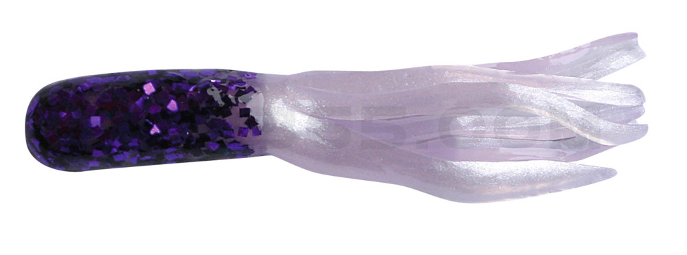 Baby Tube 1" (ca. 3,5 cm) violett transparent-gl./weiß