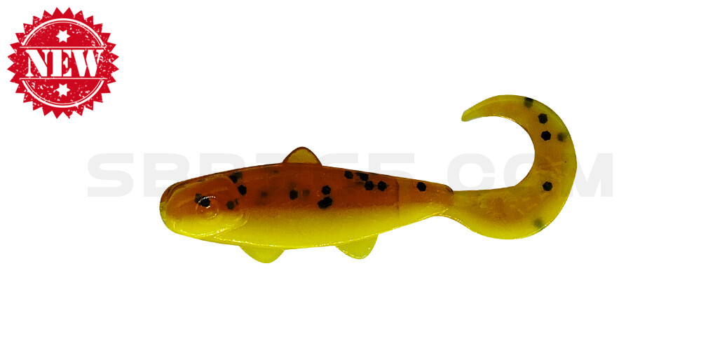 Banjo Twister 1" (ca. 3,5 cm) gelb / motoroil Glitter
