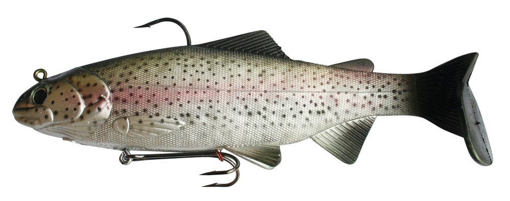 Bass Harasser  10" (ca. 25cm) Rainbow Trout im Hartschalenblister