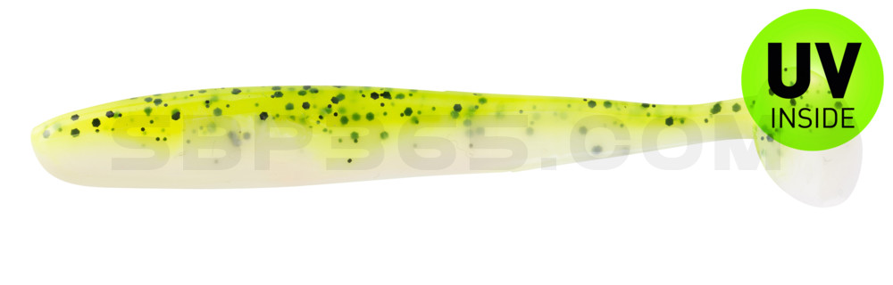 Bass Shad 3“ (ca. 9 cm) reinweiss / Baby Bass