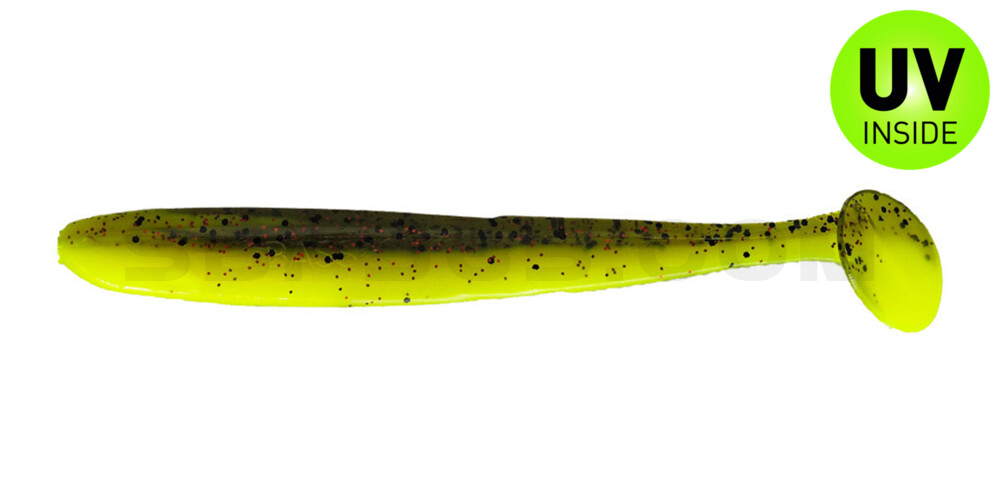 Bass Shad 4,5“ (ca. 13 cm) fluogelb / Kaulbarsch