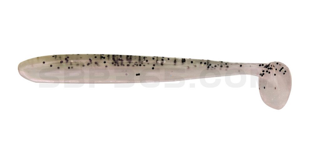 Bass Shad 4,5“ (ca. 13 cm) perl / klar salt´n pepper Glitter
