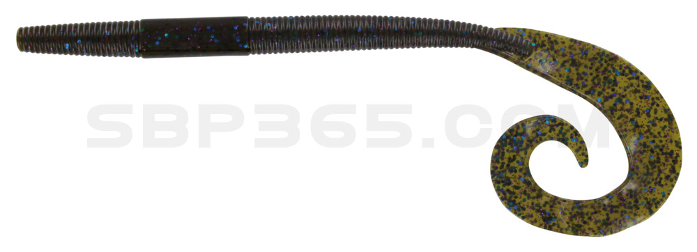 Big Curl Tail Worm 10" (ca. 19 cm) Tilapia