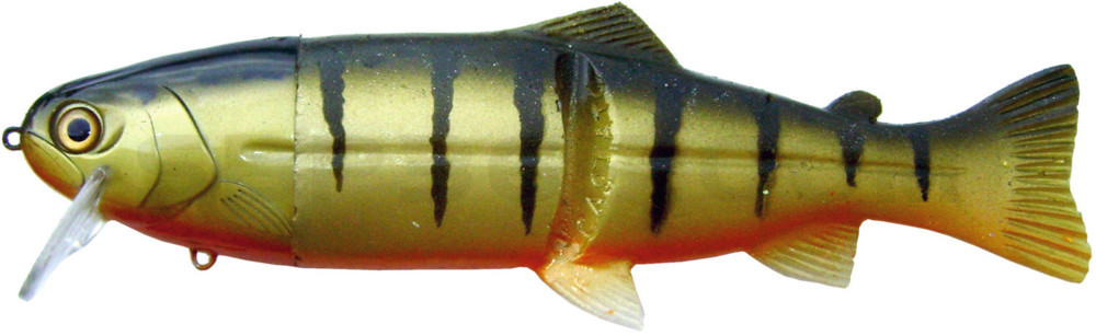 Castaic-Real-Bait - 12" (ca. 30,5cm) floater im Hartschalenblister Perch-orange