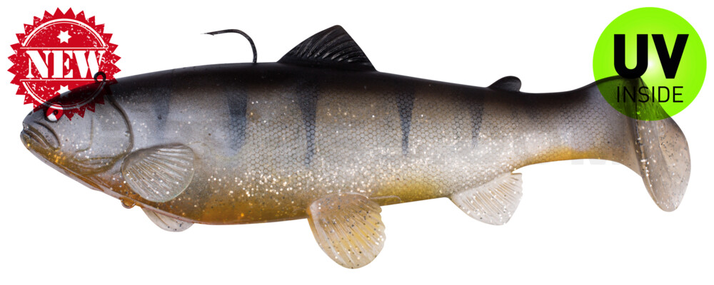 Castaic-Swim-Bait-Trout- 8" (20cm) sinking im Hartschalenblister Silver Spicy Perch