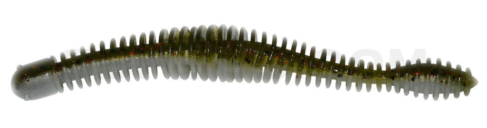 Coontail Ringer Worm 4,75" (ca. 11,5 cm) im Zip Bag Watermelon Red Ghost