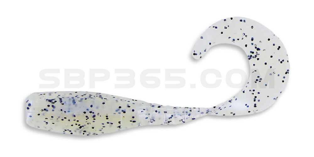 Curly Tail Crappie Minnow 2"  (ca. 5 cm) im Zip Bag Blue Pearl Pepper