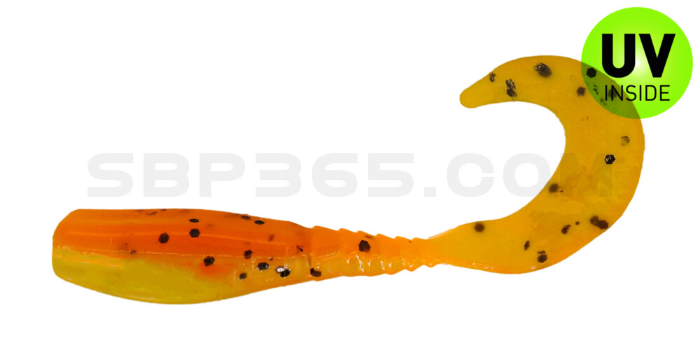 Curly Tail Crappie Minnow 2"  (ca. 5 cm) im Zip Bag Candy Corn