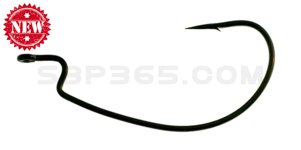 Daiichi FATGAP WORM/TUBE HOOK, Black Nickel #1/0 , 7 Haken/Tüte