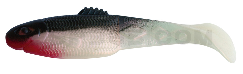 Diamond Shad 3,5" (ca. 10,0 cm) perl / schwarz
