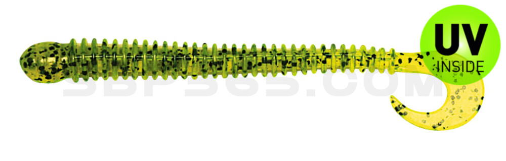 Drop Shot Ringer Worm 4" (ca. 10,5 cm) Chartreuse Pepper