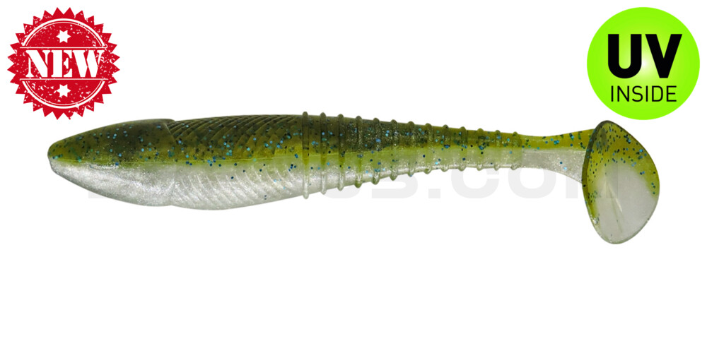 Finesse Swimmer 4,4"  (ca. 11,5 cm) im Hartschalenblister Smallie Magic