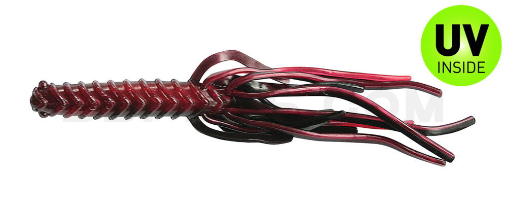 Flutter Bug 3" (ca. 8,0 cm) Black/Red Shad