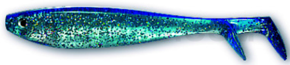Fury Shad 6" (ca. 15 cm) klar silber-Glitter / blau