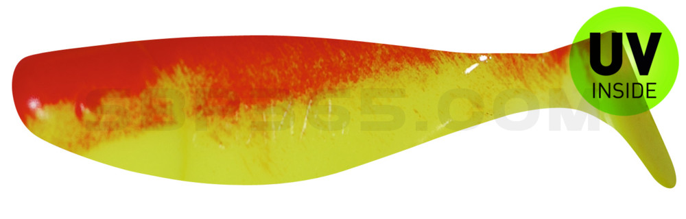 Jankes 2,75" (ca. 7,5 cm) fluogelb / rot
