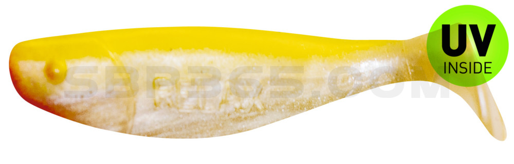 Jankes 4" (ca. 11,0 cm) perlweiss / fluogelb