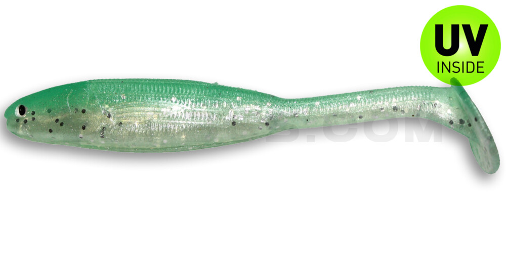 Jerky J Swim Laminat 3,5" (ca. 9,0 cm) im Hartschalenblister Silver Green