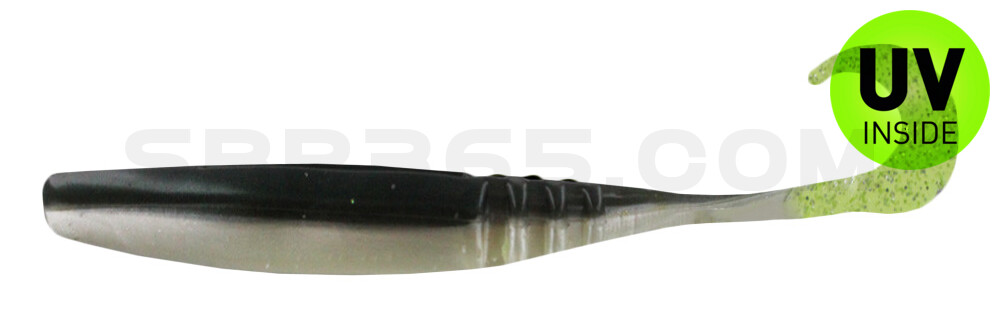 Jointed Jerk Minnow Curl Tail 5.5" (ca. 13 cm) im Zip Bag Tennessee Shad/Cht Glitter