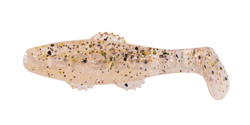 Killer Shad 2" (ca. 5,0 cm) blauperl / klar kupfer, schwarz Glitter
