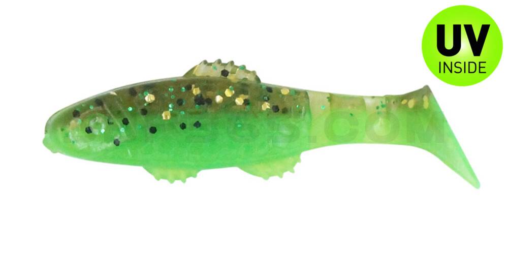 Killer Shad 2" (ca. 5,0 cm) grün / Kaulbarsch