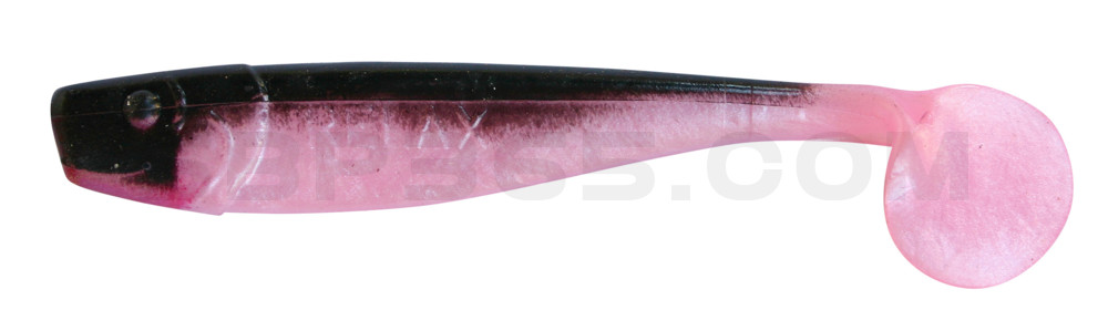 King-Shad 4" (ca. 11,0 cm) bubblegum / schwarz