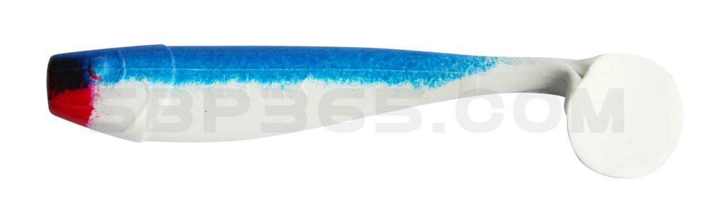 King-Shad 4" (ca. 11,0 cm) reinweiss / blau