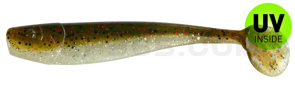 King-Shad 5" (ca. 14,0cm) selbstleuchtend glitter / Kaulbarsch