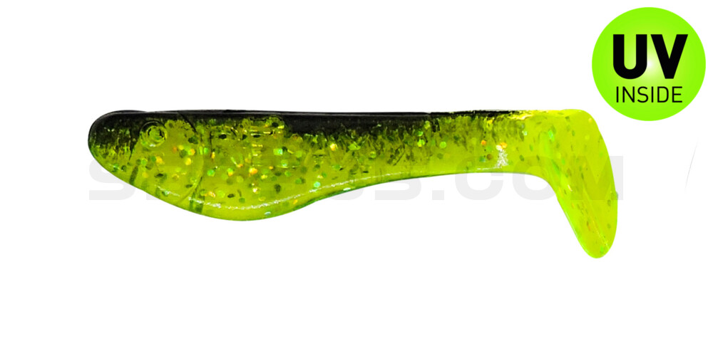 Kopyto-Classic 1" (ca. 3,5 cm) grün(chartreuse)-Glitter / schwarz