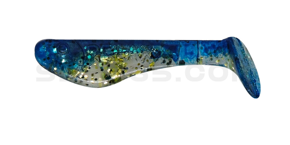 Kopyto-Classic 1" (ca. 3,5 cm) klar gold-Glitter / blau