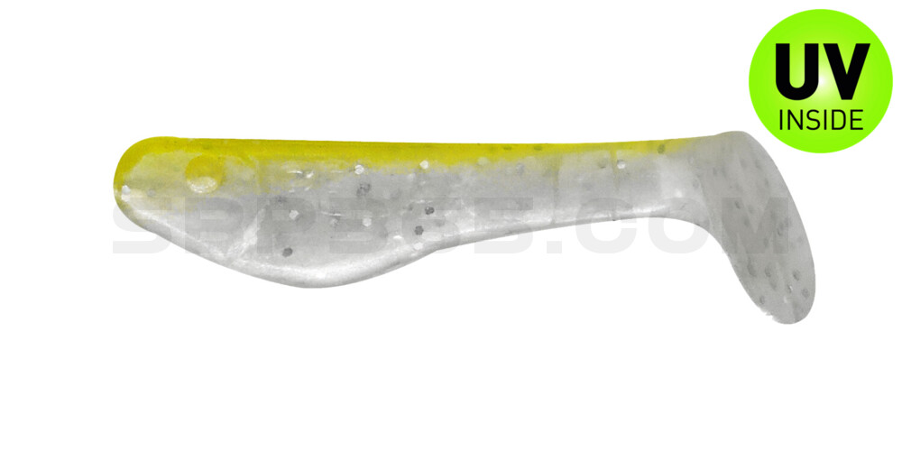 Kopyto-Classic 1" (ca. 3,5 cm) perlweiss-Glitter / fluogelb