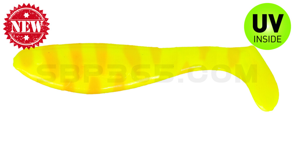 Kopyto-Classic 2,5" (ca.7,0 cm) fluogelb / orange gestreift