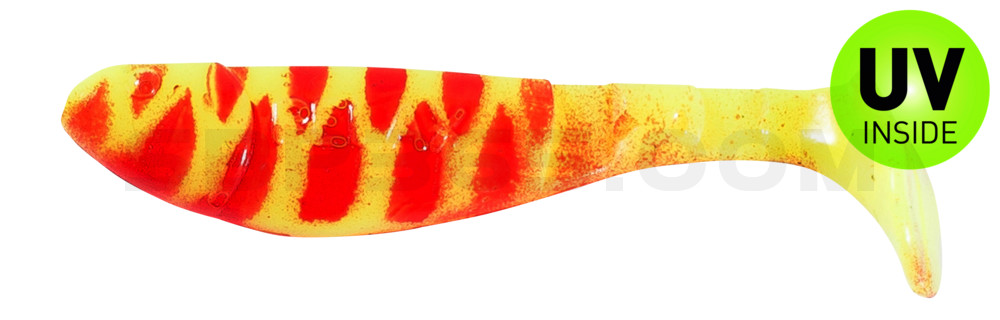 Kopyto-Classic 2,5" (ca.7,0 cm) fluogelb / rot