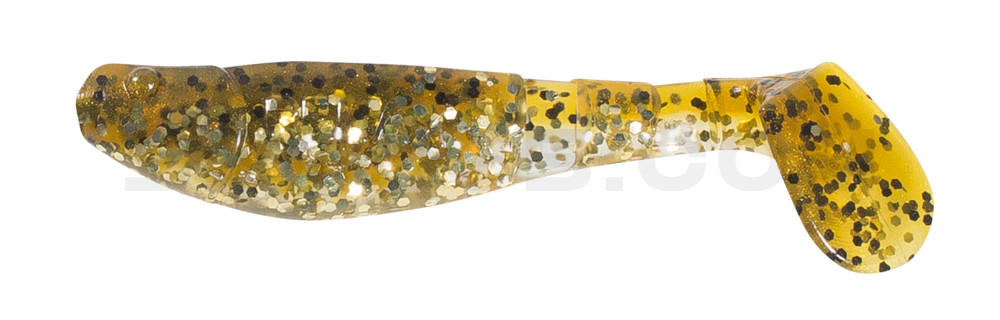 Kopyto-Classic 2,5" (ca.7,0 cm) klar silber Glitter / olivebraun-Glitter
