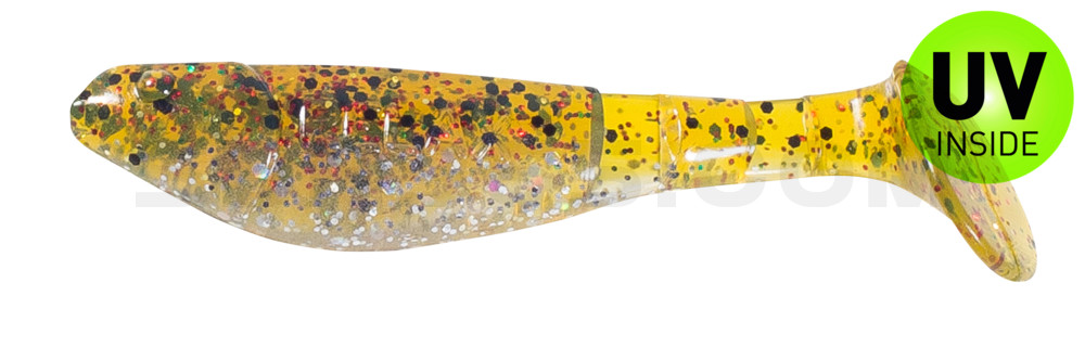 Kopyto-Classic 2,5" (ca.7,0 cm) selbstleuchtend Glitter / Kaulbarsch