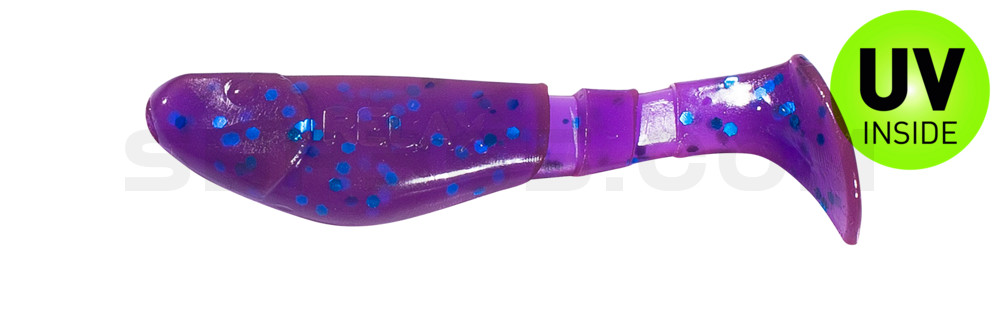 Kopyto-Classic 2" (ca. 5,0 cm) crawfish-violett-electric blue-Glitter