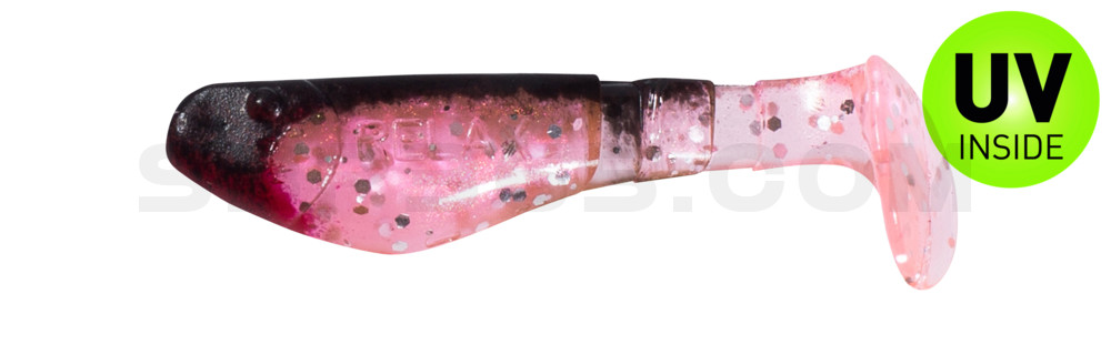 Kopyto-Classic 2" (ca. 5,0 cm) hot pink-Glitter Perleffekt / schwarz