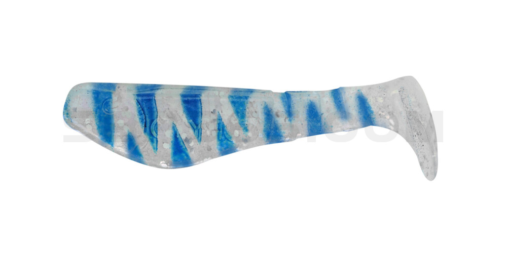 Kopyto-Classic 2" (ca. 5,0 cm) perlweiss-Glitter / blau gestreift