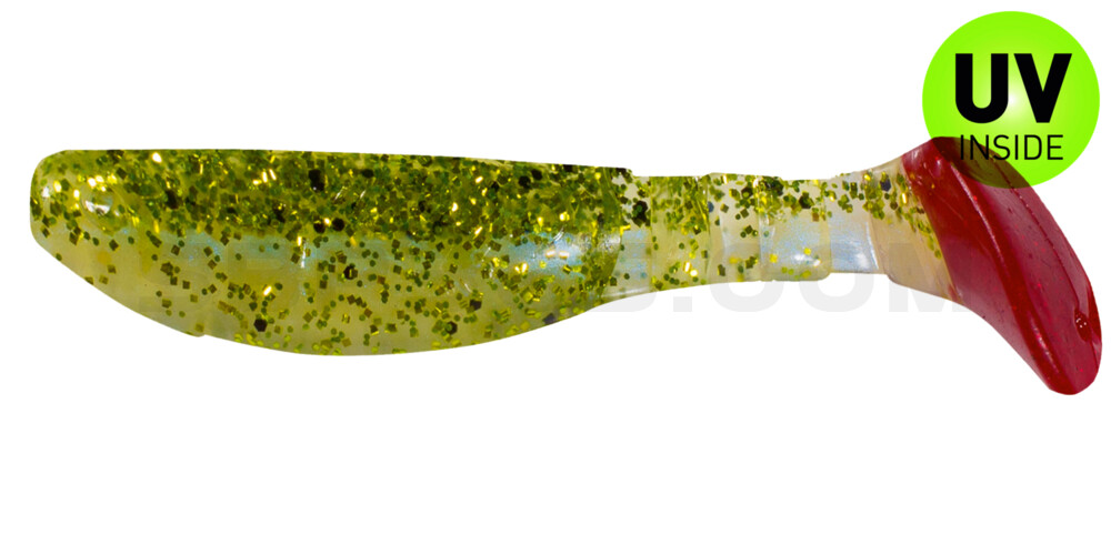 Kopyto-Classic 3" (ca. 8,0 cm) blauperl / Kaulbarsch / red tail