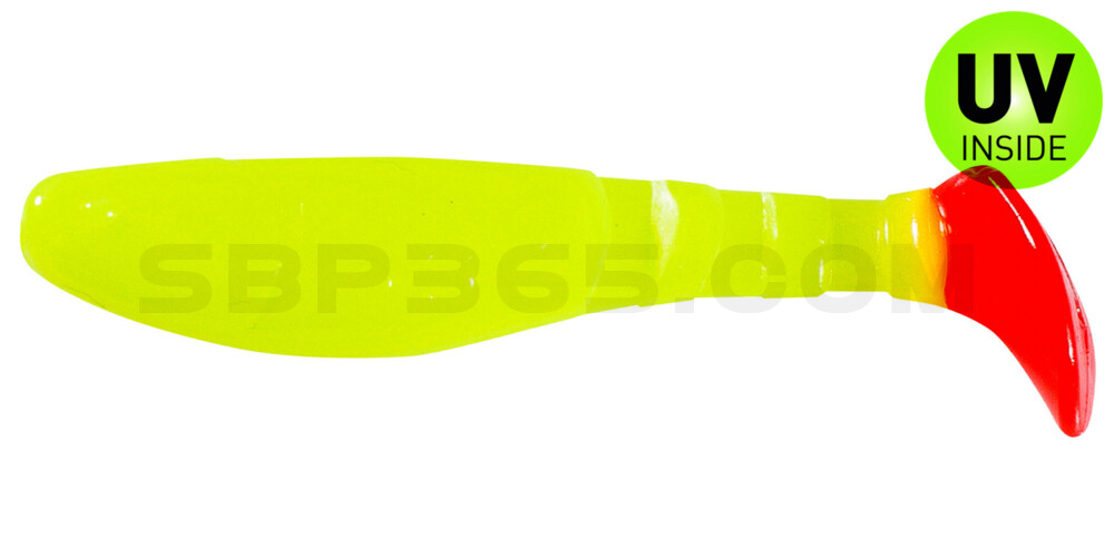 Kopyto-Classic 3" (ca. 8,0 cm) fluogelb / red tail