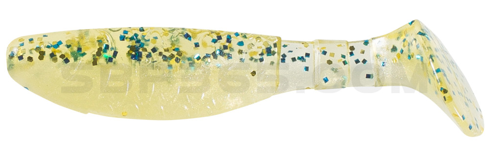 Kopyto-Classic 3" (ca. 8,0 cm) goldperl / klar blau Glitter
