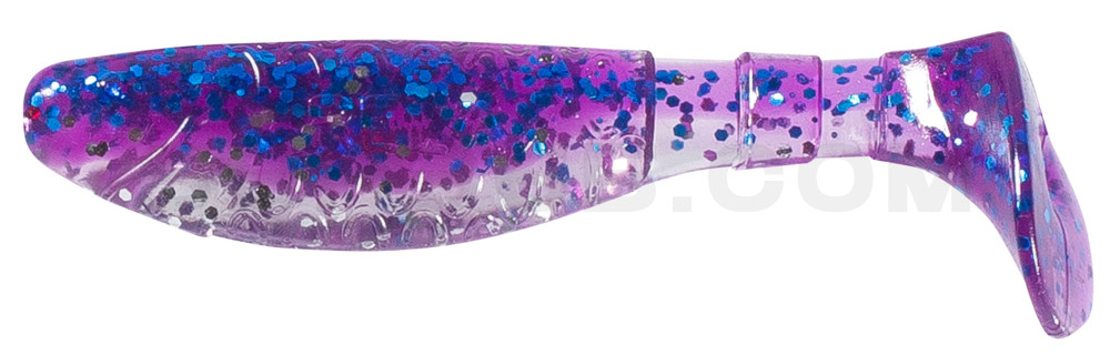 Kopyto-Classic 3" (ca. 8,0 cm) klar silber Glitter / violett-electric blue Glitter
