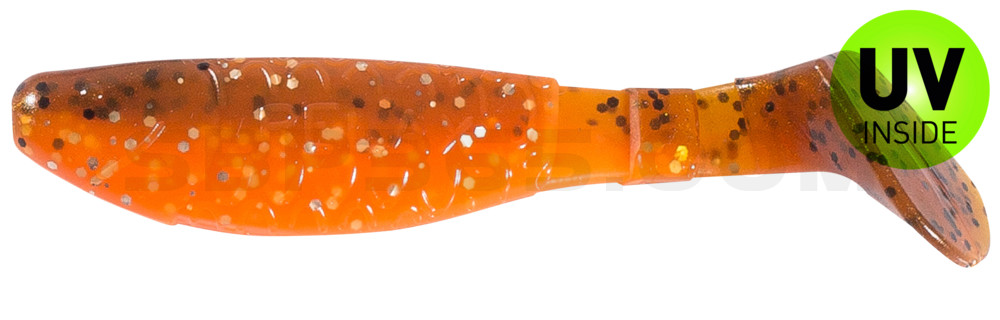 Kopyto-Classic 3" (ca. 8,0 cm) orange-Glitter / olivebraun-Glitter