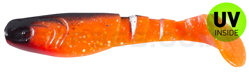 Kopyto-Classic 3" (ca. 8,0 cm) orange-Glitter / schwarz
