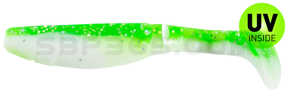 Kopyto-Classic 4" (ca. 11,0 cm) reinweiss / grün-Glitter